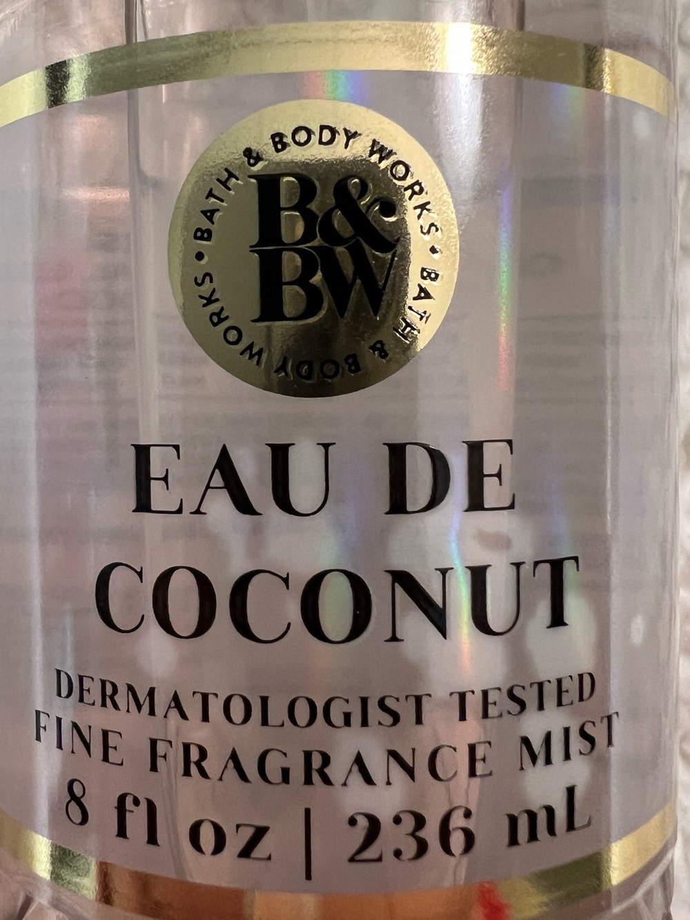 ☀️2/$27 Bath & Body Works "Eau de Coconut" 8 Fl. Oz. Fine Fragrance Mist - Picture 2 of 4